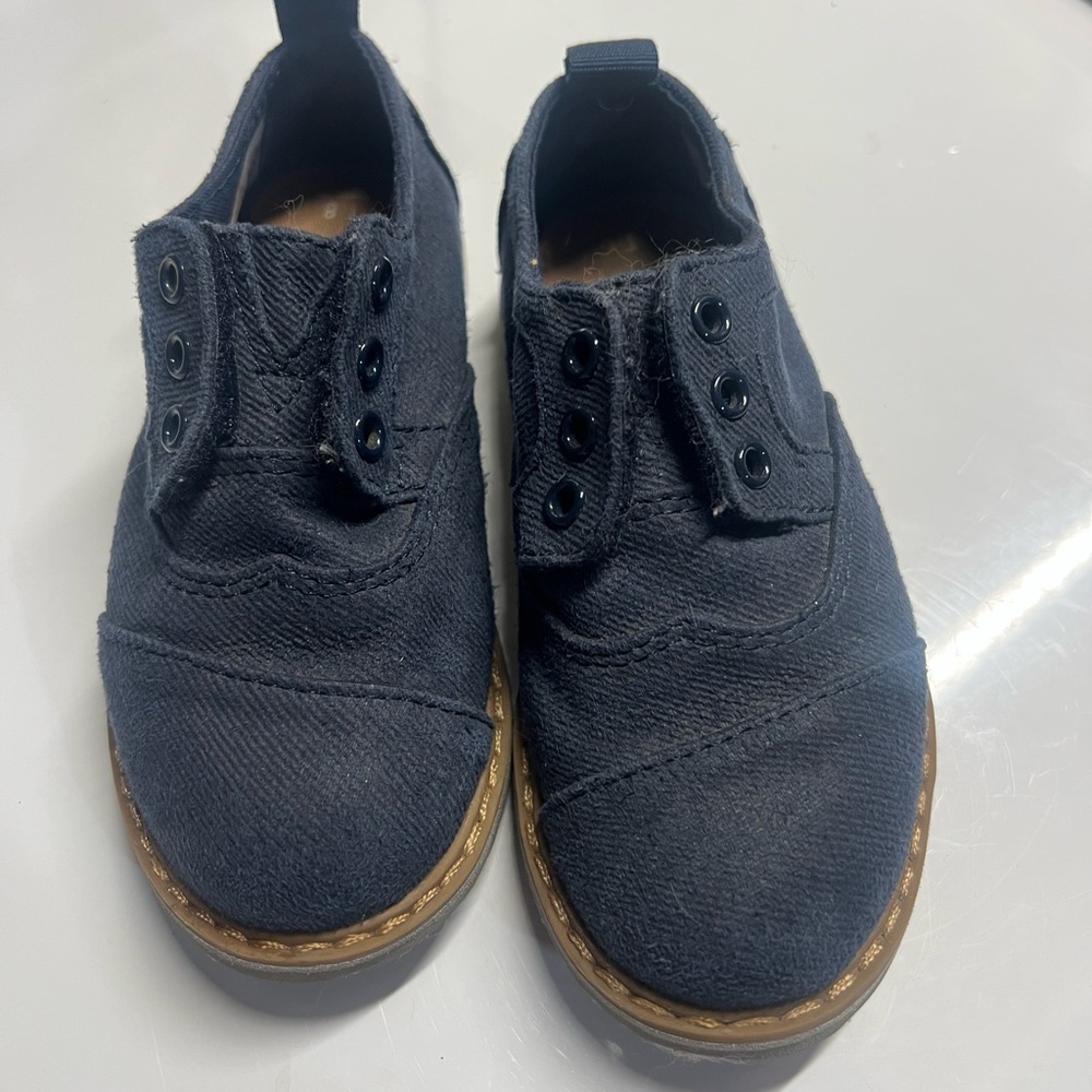 Toms Blue Dress Shoes Classic Canvas Design